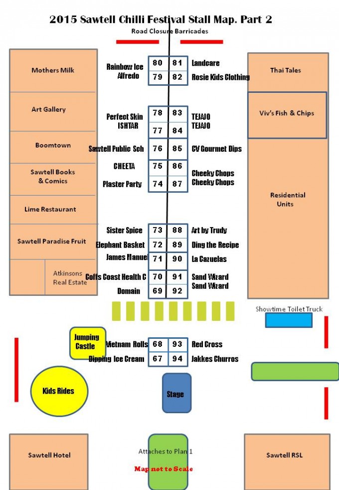 Stallholders Street Map Part 2